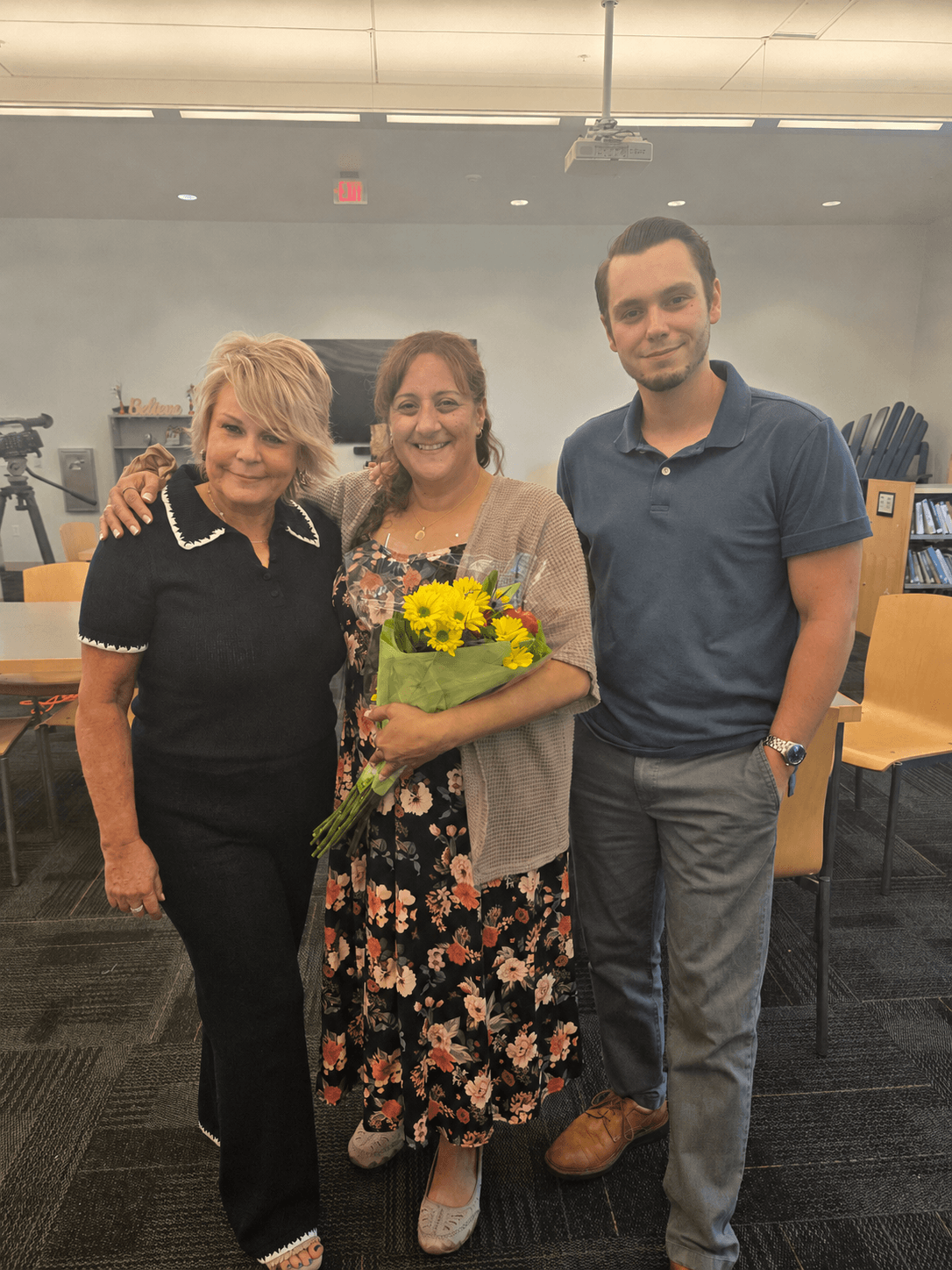 Kim Krawczyk and Susie Lordi with Seth after the WRPS TV and 88.3FM interview